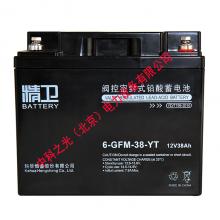 科华精卫蓄电池6-GFM-38 12V38AH铅酸免维护UPS不间断电源电池