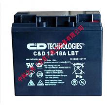全新西恩迪C&D 12-18A LBT大力神蓄电池12v18ah铅酸免维护usp电源